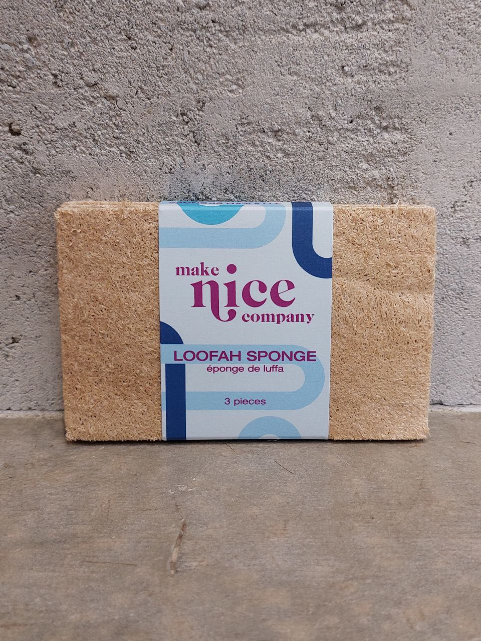 Make Nice Loofah Sponge (3 pack)